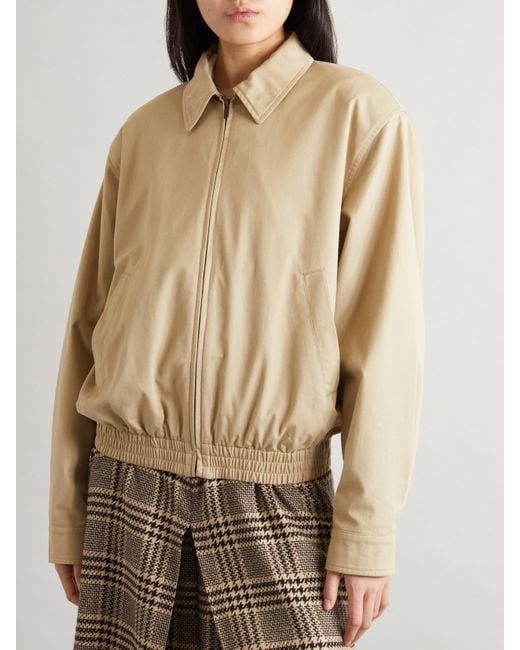 Saint Laurent Natural Cotton-Twill Jacket