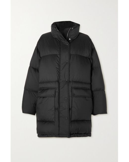Stand Studio Edna Oversized Quilted Shell Down Coat in Black Lyst