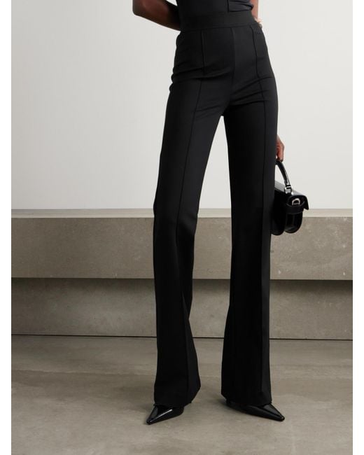 Wardrobe NYC Black Rhw Ponte Flared Pants