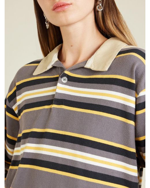 Sanderlak Multicolor Striped Cotton-Jersey Polo Shirt