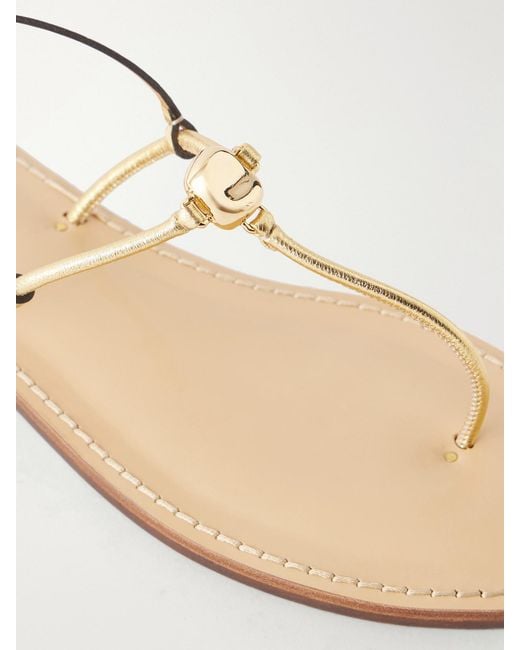 Amanu Natural The Naivasha Embellished Leather Sandals