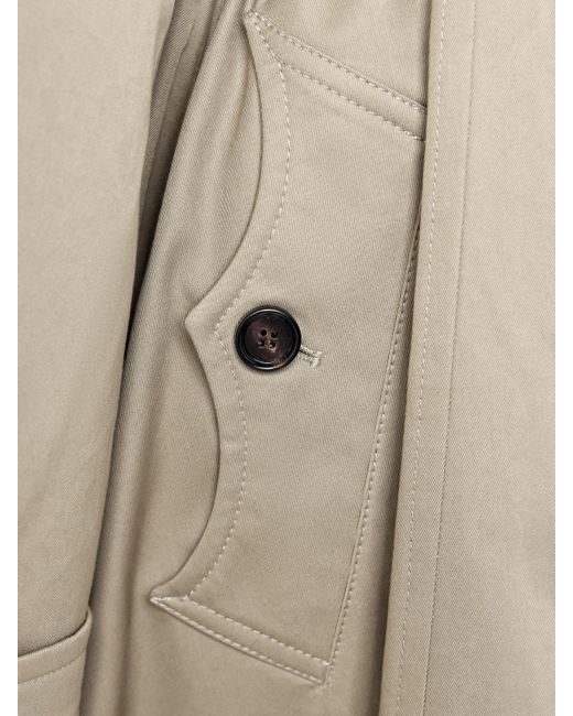 Burberry Natural Ellingham Belted Cotton-Gabardine Trench Coat