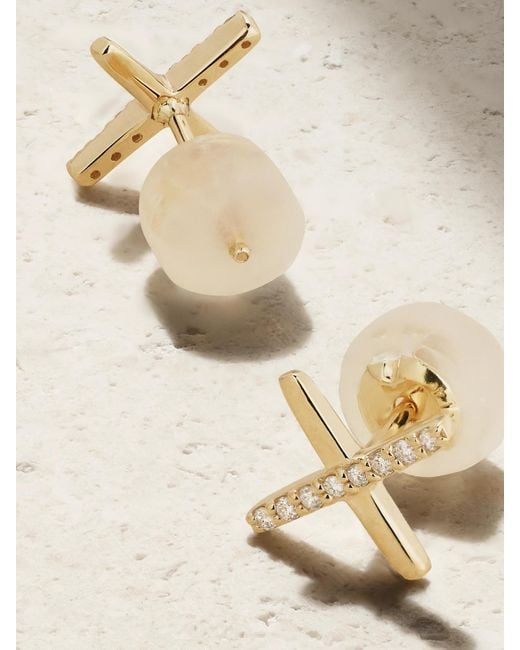 Melissa Joy Manning Natural 14-Karat Recycled Diamond Earrings