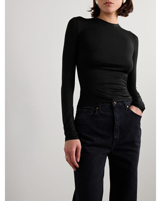 CDLP Black Lyocell-Blend T-Shirt
