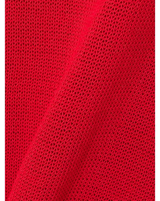 Frankie Shop Red Basel Cotton-Blend Sweater