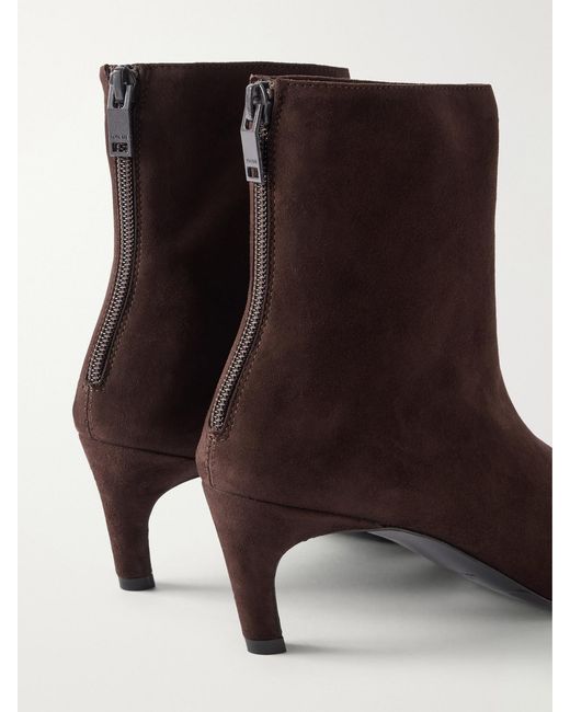 Totême  Brown 55 Suede Ankle Boots