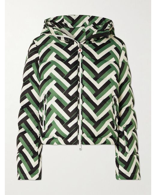 Perfect Moment Green Polar Puffer Ski Jacket