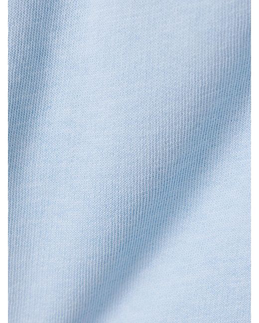 Polo Ralph Lauren Blue Wimbledon Embroidered Cotton-Blend Jersey Shorts