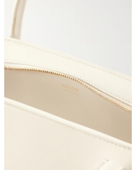 Khaite Natural Donna Leather Shoulder Bag