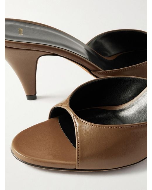 Jude Natural Haze Leather Mules