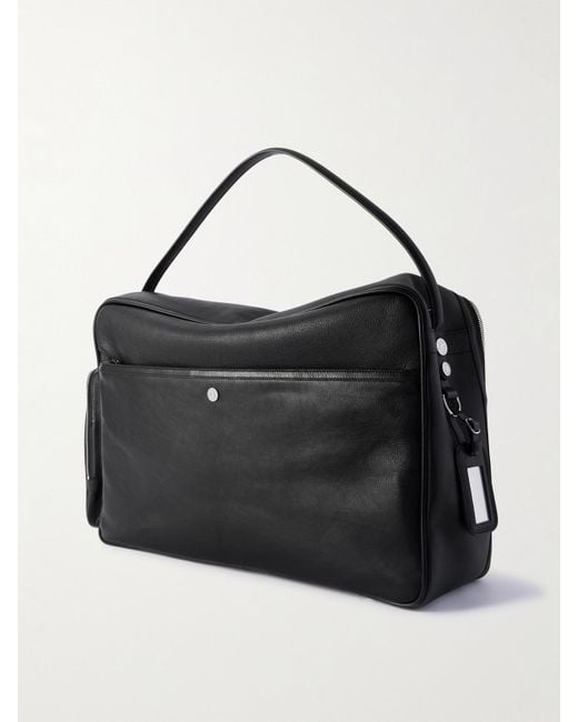 Acne Black Camero Hotel Leather Weekend Bag