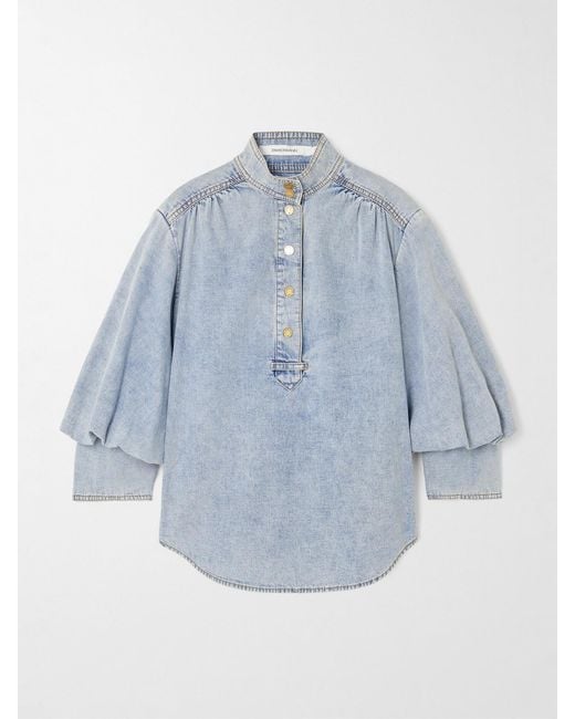 Zimmermann Blue Denim Blouse