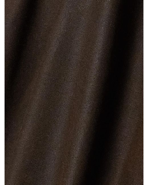 Totême  Brown Oversized Corduroy-Trimmed Waxed Organic Cotton Jacket