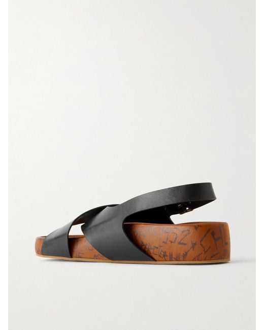 Chloé Black Leather Sandals