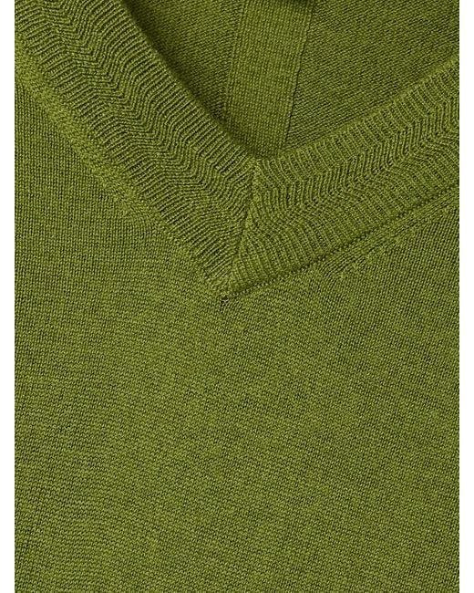 Pull En Soie, Laine Et Cachemire Mélangés Ben La Ligne en coloris Green