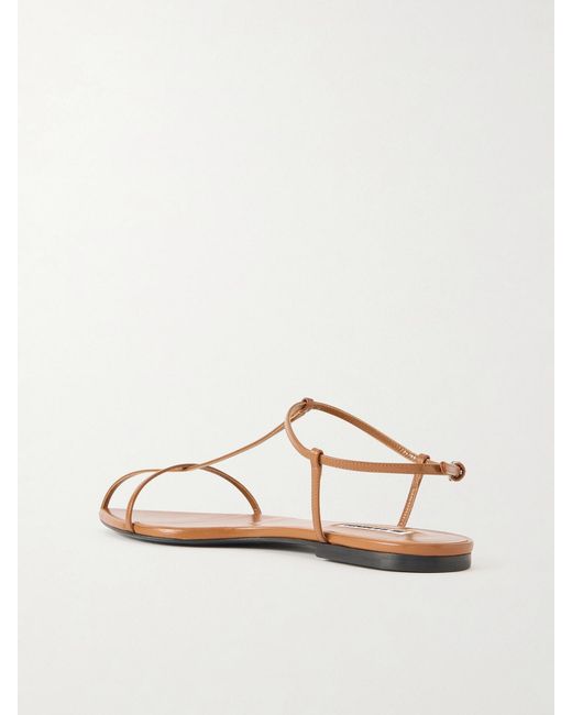Jil Sander Natural Cage Leather Sandals