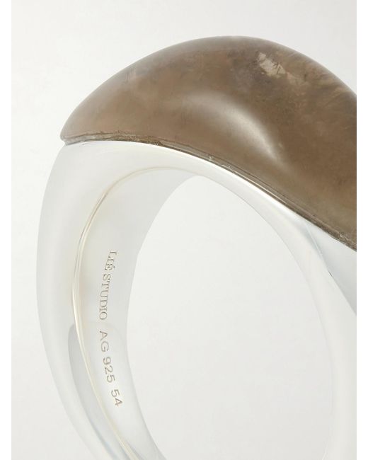 LIE STUDIO Natural Beatrice And Quartz Ring