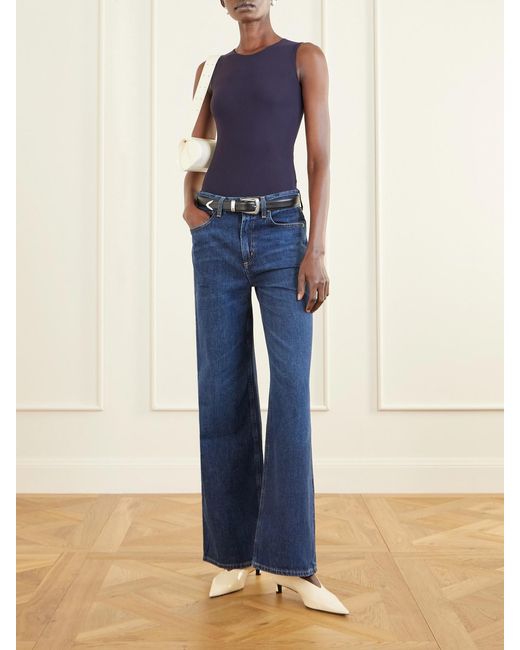 Jil Sander Blue Stretch-Jersey Bodysuit
