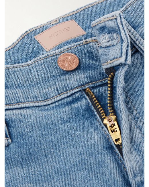 Mother Blue The Weekender High-Rise Flared Jeans