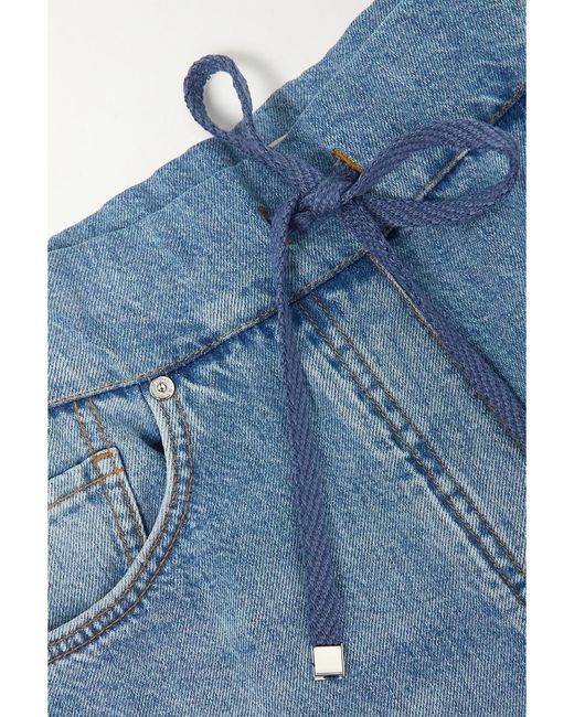 Etro Blue Patchwork Flared Jeans