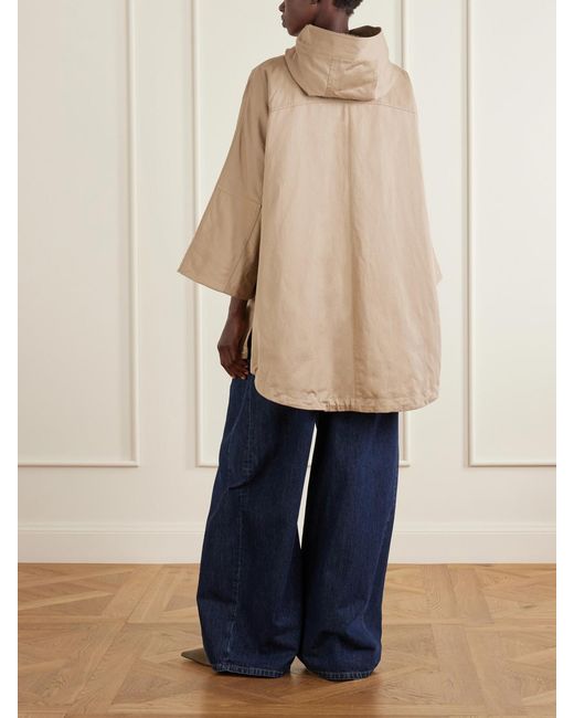 Brunello Cucinelli Natural Cotton And Linen-Blend Coat