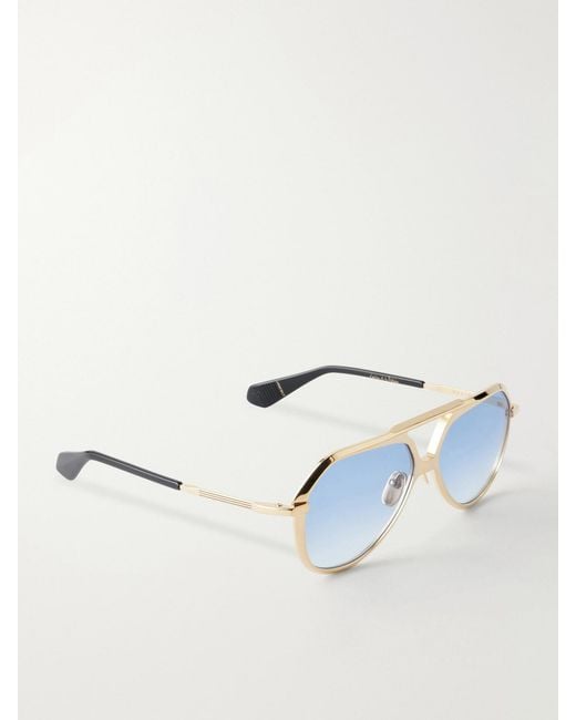 Jacques Marie Mage Blue Lou Lou De La Falaise Louise Aviator-Style Titanium Sunglasses