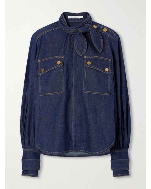Zimmermann Blue Denim Blouse