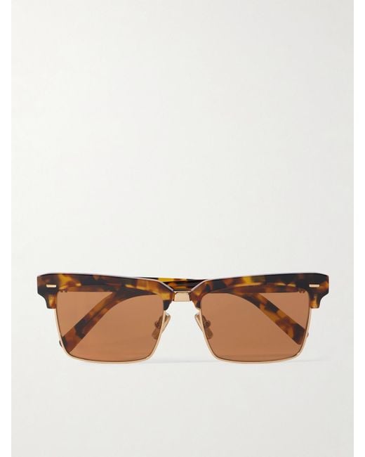 Miu Miu Brown Sonnenbrille Mit Eckigem Rahmen Aus Azetat