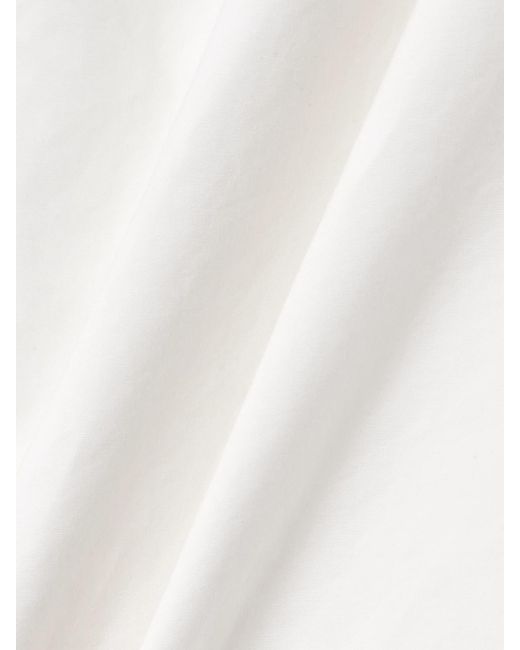 Carven White Cotton-Poplin Shorts