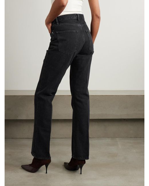 Jean Bootcut Taille Haute The Vertical FRAME en coloris Black