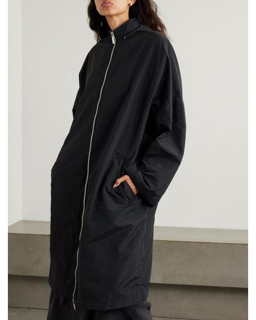 Totême Blue Hooded Recycled-Shell Coat