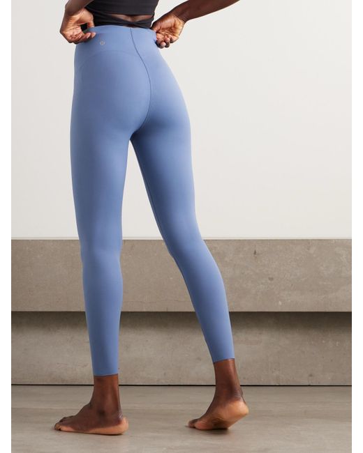 lululemon athletica Blue Wunder Under Smoothcover High-Rise Leggings