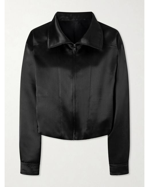 Aflalo Black Audra Satin Jacket