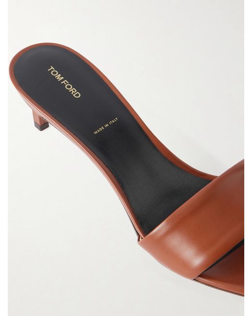 Tom Ford Natural T 55 Leather Mule