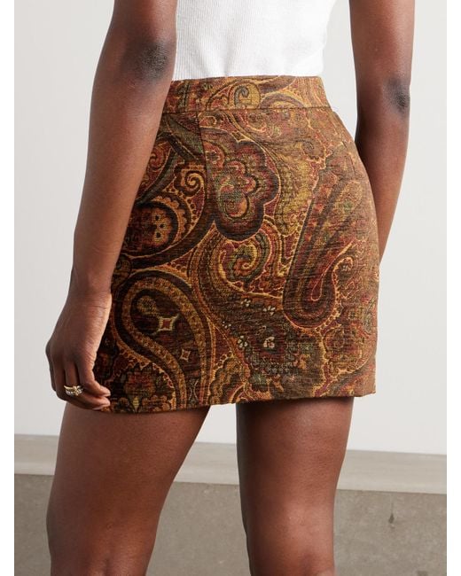 Chloé Brown Minirock Mit Jacquard-Muster