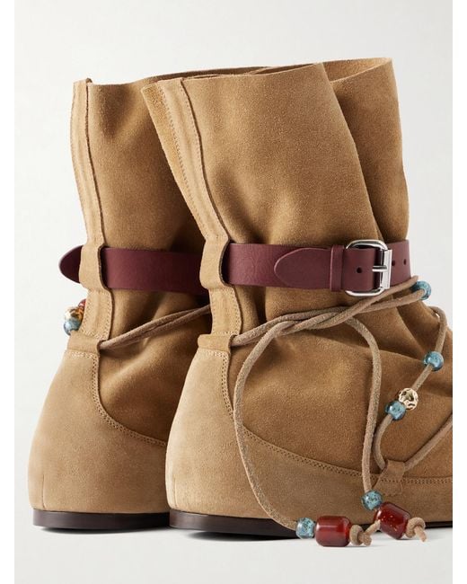 Isabel Marant Brown Letiz Suede Ankle Boots