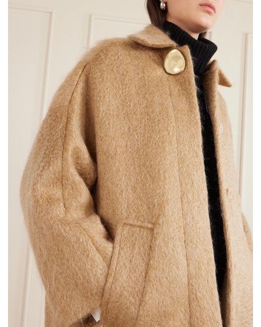Joseph Natural Alger Brushed Wool And Mohair-Blend Coat