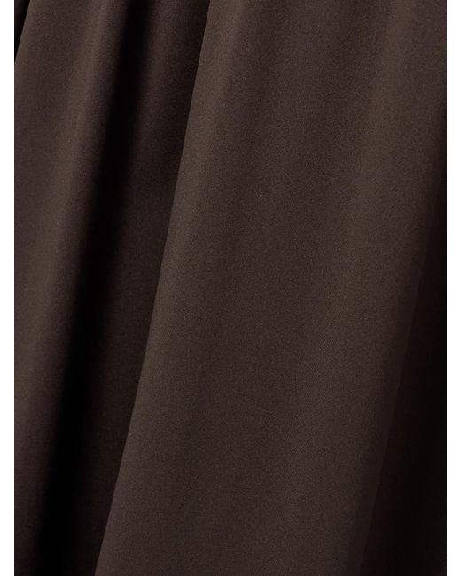 Altuzarra Brown Charlotte Off-The-Shoulder Ruched Stretch Recycled-Jersey Maxi Dress