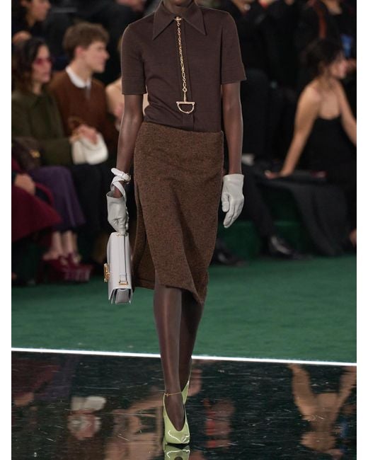 Gucci Brown Hemd Aus Jersey Aus Einer Wollmischung