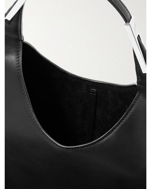 SAVETTE Black Florence Small Leather Shoulder Bag