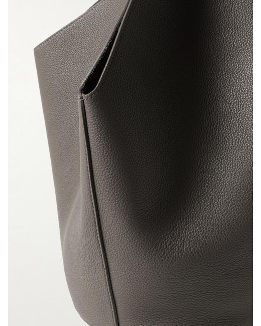 Khaite Gray Lotus Kleine Tote Aus Strukturiertem Leder