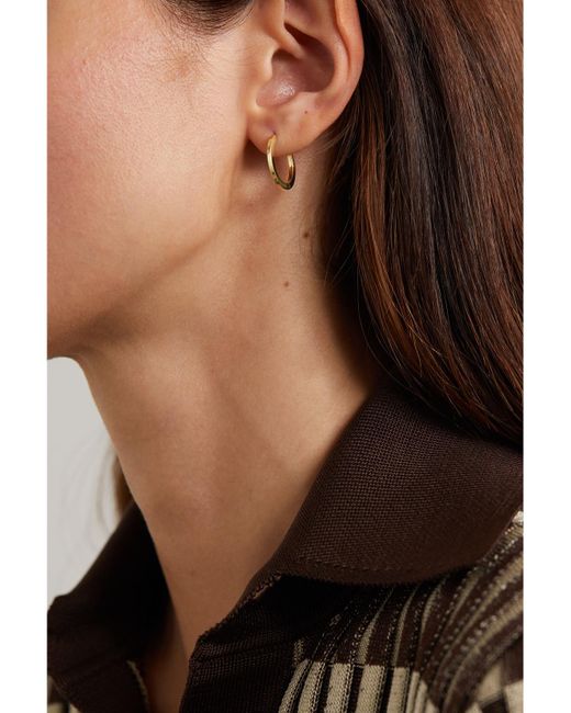 Jennifer Meyer Metallic Large 18-Karat Hoop Earrings