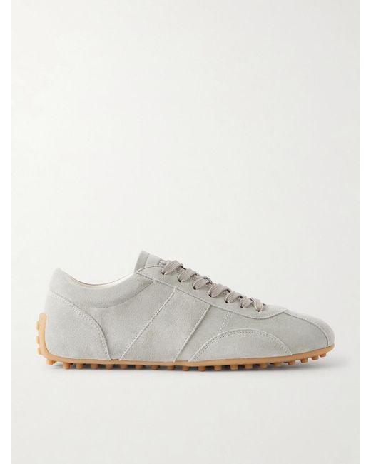 Tod's White Sportiva 59L Suede Sneakers