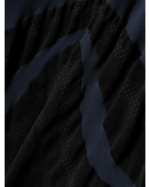 Wolford Black Venus Paneled Stretch-Jersey Mini Dress