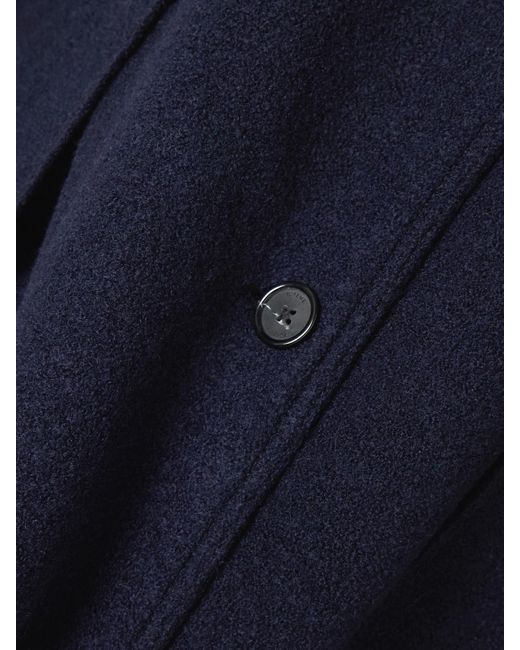 Totême Blue Wool-Felt Coat