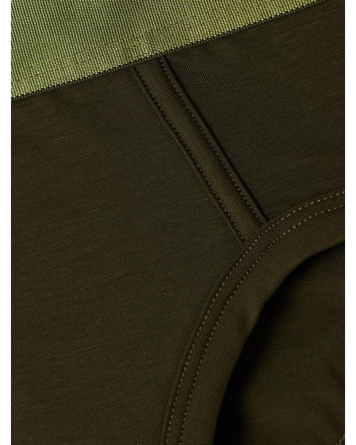 CDLP Green Set Aus Drei Höschen Aus Stretch-Tencel-Lyocell
