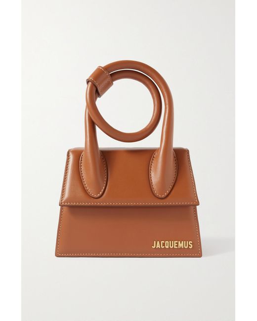 Jacquemus Le Chiquito Noeud Leather Shoulder Bag In Cream ModeSens