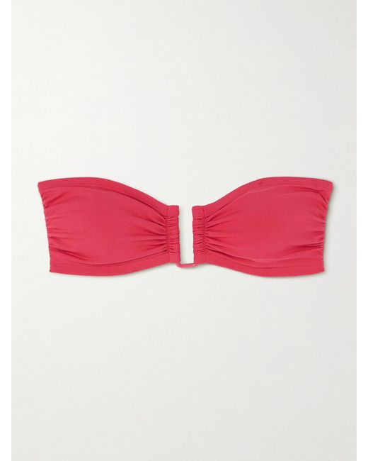 Eres Red Les Essentiels Show Bandeau Bikini Top