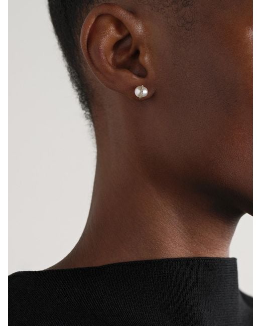 Melissa Joy Manning Natural 14-Karat Recycled, Pearl And Diamond Earrings