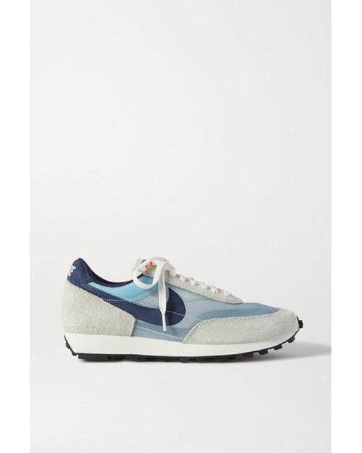 Nike Daybreak Sp Faux Suede And Ripstop Sneakers in Blue | Lyst